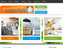 Tablet Screenshot of malerfalk.de